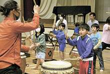 子ども真田勝どき太鼓復活