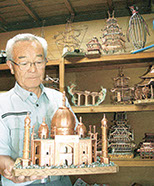 廃材の銅線・銅板で模型