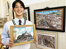 高校生が絵で昭和描く